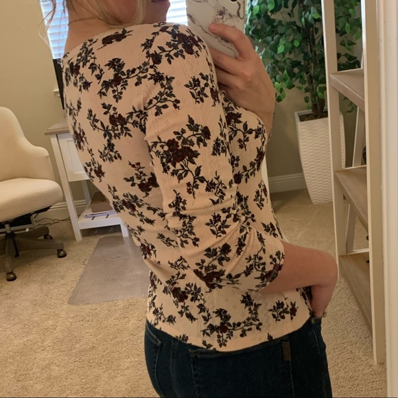 Floral print Henley - Picture 3 of 3
